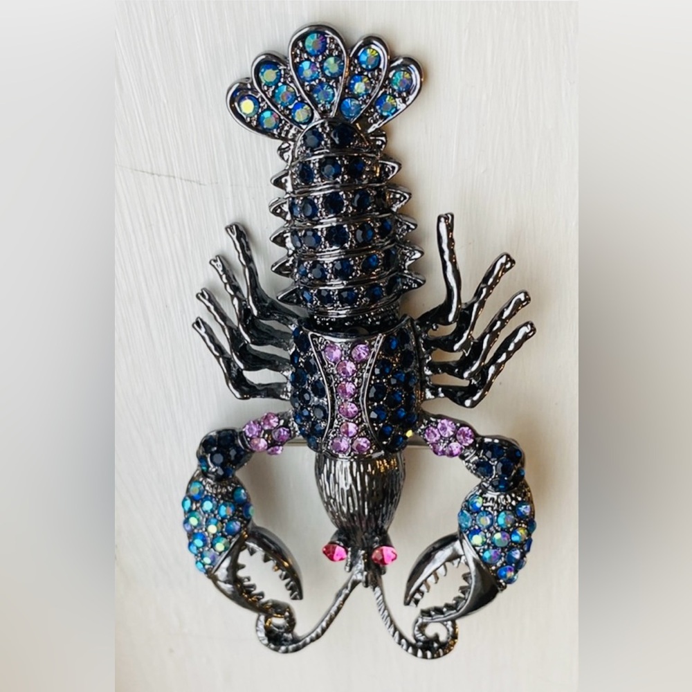 Large Rhinestone 🦞 Lobster 🦞 Brooch…. - Picture 4 of 8